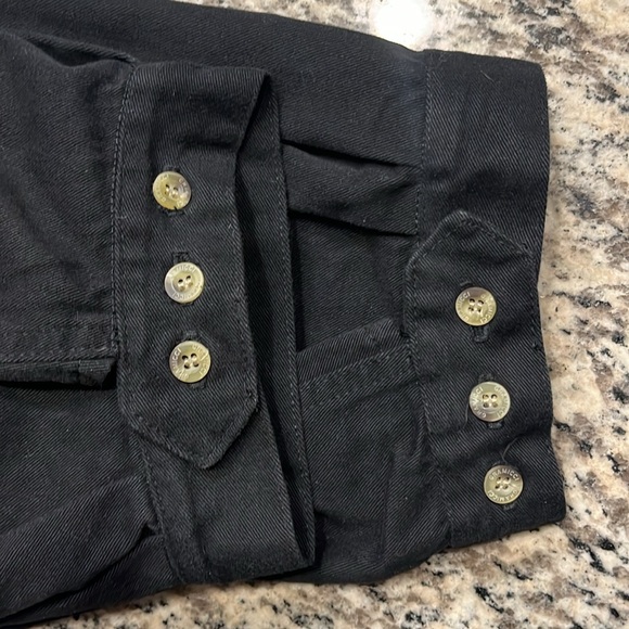 Gramicci Cotton High Rise Pleated Three Button Tapered Ankle Pants - Picture 6 of 12